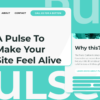 The CTA pulse button and tertiary pulse button used on a single website page