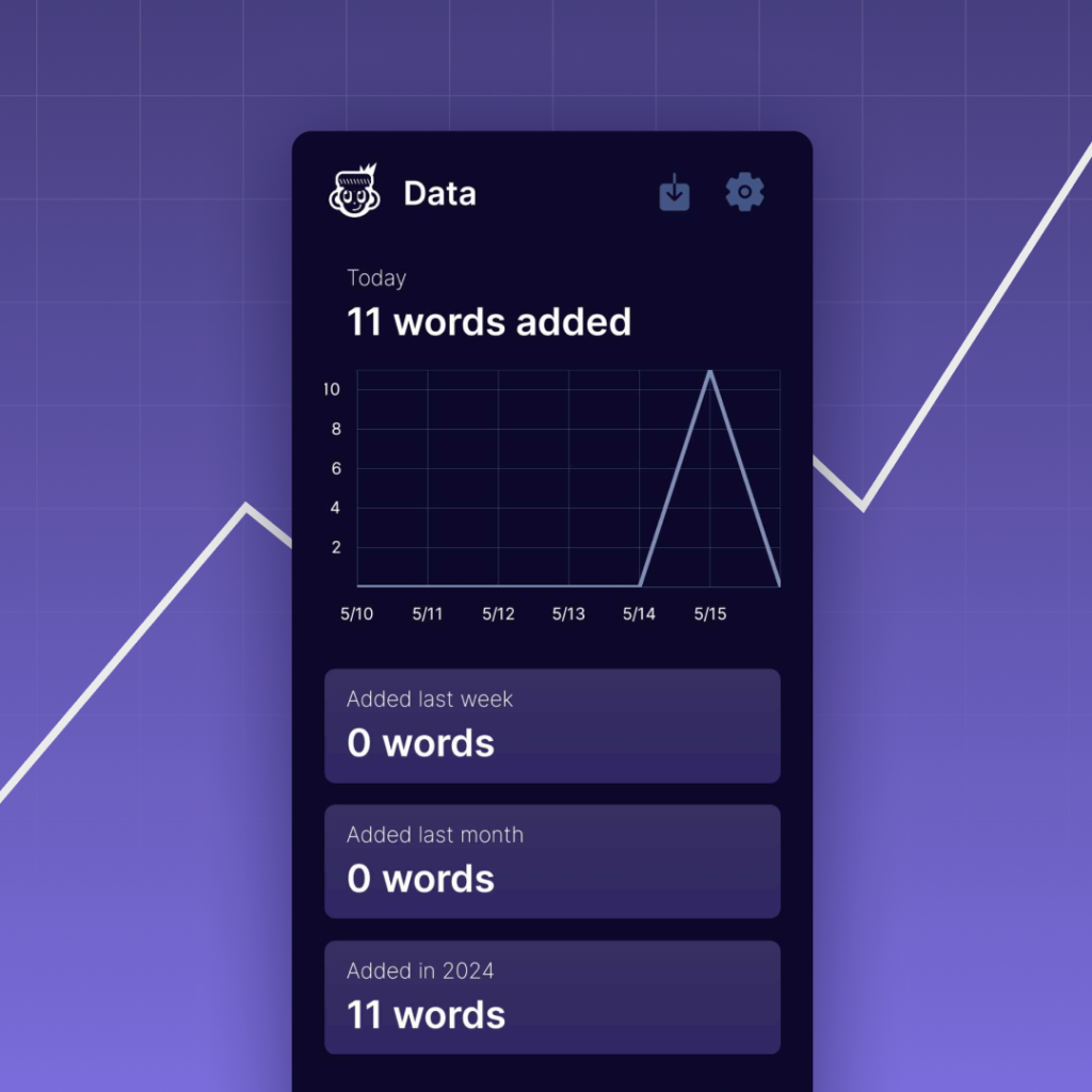 NotaLingua - Data Screen